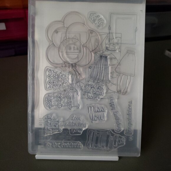 Stampin' Up! 'HAND DELIVERED' Photopolymer Stamp Set (Used) - Picture 2 of 5